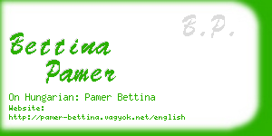 bettina pamer business card